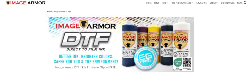 Image Armor dtf inks