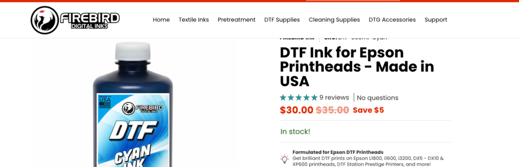 FIREBIRD dtf inks